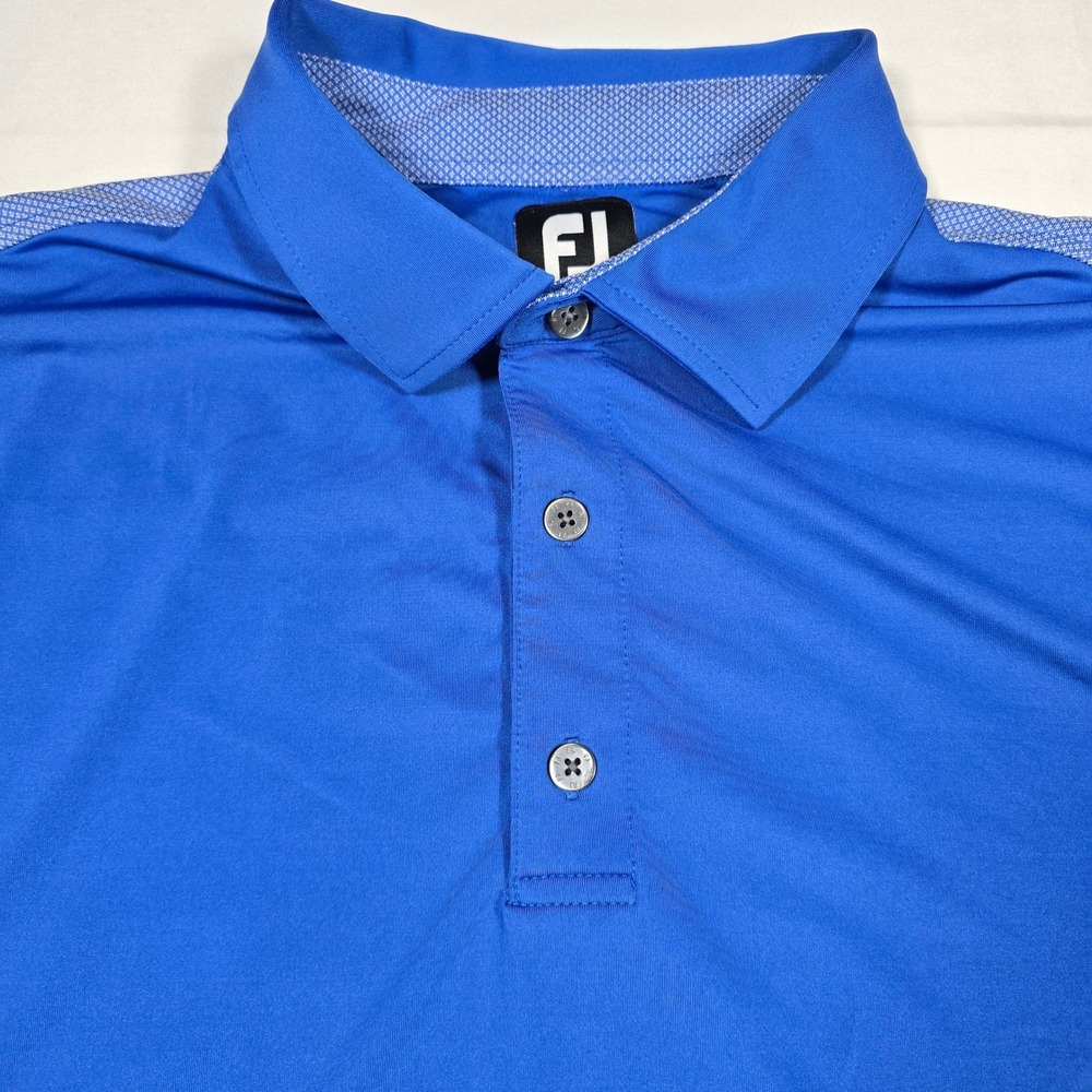 FootJoy ProDry Golf Polo Performance Moisture Wicking Men's Large Blue